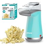 Edihome, Macchina Popcorn, Macchina per Pop Corn, 1200W, Include Cucchiaio Dosatore, Pop Corn pronto in 2 Minuti (Blu)