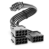 deleyCON 30cm Cavo di Prolunga PCIe 16‑pin (12+4) a 3x 8‑pin (6+2) - Cavo GPU PCI‑E per Schede Grafiche GeForce RTX 3090Ti/4070Ti/4070/4080/4090/5070/5080