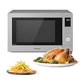 Panasonic NN-CD88QSEPG Forno a Microonde Combinato Air Fry con Grill al Quarzo 34L, 1000W, Scongelamento Automatico, Genius Sensor, Acciaio Inox, Argento