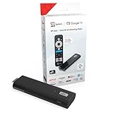 TELE System UP Stick Google TV 4K UHD HDMI, Wi-Fi Dual Band, Dolby Vision/Atmos, Google Assistant, 32GB, HDR10+, Telecomando Voice Control 2in1, Streaming Netflix, Prime Video, Disney+, YouTube
