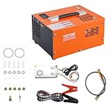 VEVOR Compressore d'Aria 30MPa PCP Portatile Convertitore Esterno Spegnimento Manuale DC 12V/AC 230V, Compressore d'Aria Portatile ad Alta Pressione Senza Acqua Senza Olio per Pistola Aria Compressa