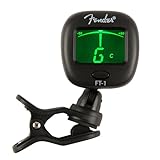 Fender FT-1 Pro Accordatore a Pinza, Per Chitarre Elettriche, Acustiche & Basso, Nero