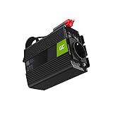 Green Cell® 150W/300W 12V 220V/230V Onda Modificata Inverter Invertitore di Tensione Fotovoltaico DC AC per Camper Auto Convertitore di Potenza, Trasformatore sinusoidale modificata Porta USB