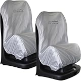 HOMYBABY® Copertura antitermica per seggiolino auto, universale, regolabile, anti UV, per auto, per gruppi 0 1 2 3 (Silver, X2)