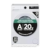 Candy ProWash 300, Lavatrice Carica Frontale, 9KG, 1400 giri, 16 Programmi, 8 Cicli Rapidi, Trattamento Vapore, Motore Silent Inverter, Bianco - GD 498-S [Classe di efficienza energetica A]