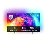 Philips 50Pus8507 50 Pollici 4K Smart Tv Uhd Led Android Tv Con Ambilight, Processore P5, Dolby Vision Cinematografico, Compatibile Google Assistant E Alexa, Cornice Color Argento Chiaro, 50 Pollici