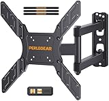 Perlegear Supporto da Parete per TV da 26 a 65 Pollici, Staffa TV con Braccio Girevole ed Estendibile, Max VESA 400x400, Supporto Ultra Resistente 45 kg - PGMFK6