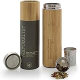 Teabloom Bottiglia Termica Multiuso – Ampia Capacità 0,5 L – Thermos da Viaggio – Borraccia per Tè, Caffè e Infusioni di Frutta – The Naturalist
