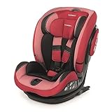 Foppapedretti Seggiolino Auto IsoPlus, Gruppo 1/2/3 (9-36 Kg), per bambini da 9 mesi a 12 anni, Fissaggio Dualfix (Isofix e non), conforme ECE R44, Sistema Protezione Impatto Laterale, Cherry