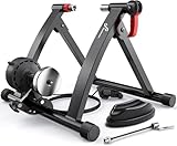 Sportneer Supporto da allenamento per bicicletta - Supporto magnetico per allenamento bici in acciaio con ruota riduttrice del rumore (