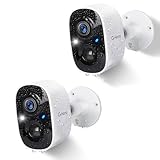 G-Homa Telecamere Senza Fili da Esterno, Videocamera Sorveglianza Esterno WiFi con Colore Visione Notturna/Audio a 2 Vie/3MP 2K/Movimento PIR/sirena/intelligente AI/Impermeabile IP65 (Aggiornato)