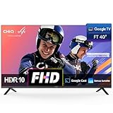 CHiQ L40FT Smart TV 40' (100 cm), Full HD, HDR10, Google TV OS, Dolby Audio & dbx-tv, Tuner Triplo DVB-C/T/T2/S/S2, Chromecast Incorporato, Design Metallico Senza Cornice HEVC Main 10