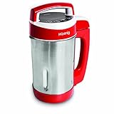 H.Koenig Soup Maker 1.1L MXC18 in acciaio inox, frullatore cuoci zuppe professionale multifunzione, 4 programmi di preparazione, ricette calde e fredde 850W