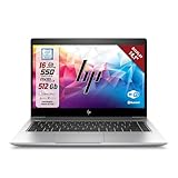 HP Elitebook, Intel i5-8Th 4 Core 1.7Ghz, Display 14,1', Ram 16Gb, SSD 512Gb, Pc Portatile Notebook Pronto all'uso, W11, Pacchetto Libre (Ricondizionato)