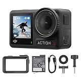DJI Osmo Action 4 Combo Essenziale - Action cam impermeabile 4K/120fps con sensore 1/1.3”, macchina fotografica subacquea,incredibili immagini con scarsa illuminazione,prestazioni cromatiche a 10 bit