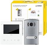 VIMAR K40515.E - Kit porta video WiFi a 2 fili, con: 1 porta video collegato Tab 5S Up, 1 giradischi o sporgenti, 1 unità elettronica audio/video, 1 alimentatore