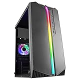 Mars Gaming MC-S1, Case PC Micro-ATX Ultra-Compatto, Illuminazione Frontale ARGB 12 Modi, Ventola FRGB, Case Gaming con Finestra Laterale Completa, Supporta Raffreddatori Liquido fino a 120mm, Nero