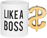 Thumbs Up! Tazza Like a Boss, Ceramica, Bianco, 8.5 x 13 x 7 cm