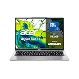 acer Aspire Lite AL14-32P-33XY PC Portatile, Notebook, Processore Intel Core 3 N355, RAM 8 GB DDR5, 512 GB PCIe NVMe SSD, Display 14' WUXGA IPS, Scheda Grafica Intel Graphics, Windows 11 Home