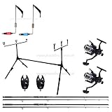 kolpo Kit Carpfishing 2 Canne 2 Mulinelli 2 Segnalatori 1 Pod 2 Bite Indicator