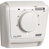 VEMER VE021200 KLIMA SI - Termostato Meccanico a Espansione di Gas per Caldaia/Condizionatore, Funzione Riscaldamento/Condizionamento, Interruttore ON/OFF e Spia di Funzionamento, Bianco