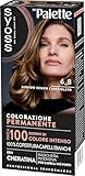 Syoss by Palette Colorazione Permanente 6-8 Biondo Scuro Cioccolato, Colorazione capelli permanente con Cheratina, per 100% copertura dei capelli bianchi, fino a 100 giorni di colore