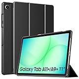 TiMOVO Cover per Samsung Galaxy Tab A11+ Plus/A9+ Plus 11 Pollici (2025/2023), Custodia Protettiva Leggera e Sottile con Cover Rigida, Auto Sveglia/Sonno, Nero