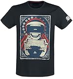 Playstation VR Uomo T-Shirt Nero XXL 100% Cotone Regular