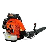 Soffiatore Motore a Scoppio a Zaino per foglie neve 75,6 CC / 5 HP 391 km/h.