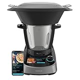 Cecotec Robot da cucina multifunzione Mambo Touch. 1600 W, 37 funzioni, schermo tattile TFT da 5' con ricettario integrato, capacità 3,3 litri, APP, Bilancia e brocca in acciaio inox