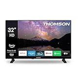 Thomson TV 32 Pollici (80 cm) HD Smart Fire TV, Controllo Vocale Alexa, Triplo Tuner (DVB-T/T2/C/S/S2), Dolby Audio, DTS Virtual:X, HDR10, AirPlay, WiFi, Bluetooth, HDMI - 32HF2S34