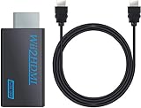 kiorziesk Wii to HDMI Convertitore Wii 2 HDMI Wii a HDMI 1080P/720P Adattatore Con Audio Jack 3.5mm NTSC/PAL Wii U Giochi TV Dance Nunchuck Sport Proiettore