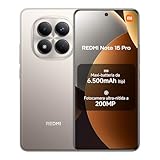 XIAOMI Redmi Note 15 Pro, Smartphone 8+256GB, Batteria massiccia da 6500 mAh, Fotocamera 200 MP, Resistenza IP65, Display AMOLED FHD+ da 6,77', Titanio, Garanzia 2 anni, Caricatore non incluso