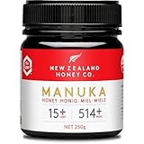 New Zealand Honey Co. Miele di Manuka MGO 514+ / UMF 15+ | Attivo e lordo | Prodotto in Nuova Zelanda | 250g