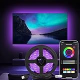 Diyife Luci a Strisce LED per TV, [3 Metri] Retroilluminazione, RG, Intelligente con App Controllato per HDTV da 30-45 Pollici, PC Monitor