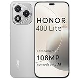 HONOR 400 Lite Smartphone 5G Dual SIM NFC, 8GB RAM 256GB Memoria, 108MP con pulsante AI telefono Android 15, 6.7 pollici AMOLED Eye-Care Display, 5230 mAh,IP64&SGS, Velvet Gray [Versione italiana]