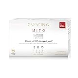 Crescina Transdermic MITO Doppio Trattamento Ri-Crescita e Anticaduta per capelli diradati 200 Uomo 20 fiale (10+10)