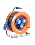 ROSI 4001 AVVOLGICAVO Industriale, Arancio/Blu