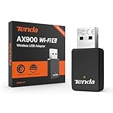 Tenda AX900 Adattatore USB Chiavetta Wi-Fi 6 per PC fisso, Dual Band 5/2.4 Ghz, Soft-AP, MU-MIMO, WPA2, Windows 7/10/11, U11
