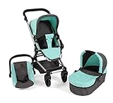 Bayer Chic 2000 Carrozzina per Bambole, 3 in 1, Set Composto da Navicella, seggiolino Sportivo e seggiolino Auto