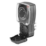 Poly Pool PP1412 Programmatore Timer Giornaliero Per Esterno, Spina 16 A e Presa Bivalente