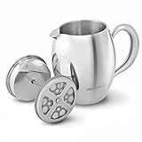 VeoHome - Caffettiera a Pistoni - Infrangibile e custodisce il caffè caldo per molto tempo grazie alla doppia scocca (Grande (0,75 Litro))