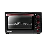 G3 Ferrari G10135 Forno Elettrico Ventilato 'Il Moro 20 Plus',1380W, 20 Litri, 100-230°C, Antiaderente, Nero/Rosso