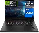 HP OMEN 16-b1014nl Notebook, Intel Core i7-12700H, RAM 16GB DDR5 4800Hz, SSD PCIe NVMe da 1TB, Grafica Nvidia RTX 3060 6GB DDR6, Display 16,1' FHD 144Hz, IPS, Wi-Fi 6, Windows 11, Nero