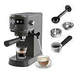 Electrolux Explore 6 Macchina per Caffè Espresso e Cappuccino E6EC1-6BST, 2 tazze, tecnologia ThermoBlock, set filtro 2-1 incluso, Caffè in Polvere e Cialde E.S.E., colore nero