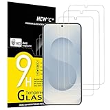 NEW'C 3 Pezzi, Vetro Temperato per Samsung Galaxy S25, Pellicola Prottetiva Anti Graffio, Anti-Impronte, Senza Bolle, Durezza 9H, Ultra Trasparente, Ultra Resistente