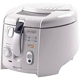 De'Longhi F28533.W1 RotoFry Friggitrice, 1800 W, 1.3 Litri, Plastica, Bianco