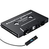 Mersoco Adattatore Bluetooth 5.0 per cassette con funzione vivavoce - Adattatore auto da cassetta a AUX per autoradio, compatibile con smartphone, lettore MP3, PC