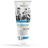VEOFIT- Gel Conduttore Elettrostimolazione 250mL, Gel per Elettrostimolatore EMS, TENS, Elettrodi elettrostimolatori, Gel Pad – Migliora l’Aderenza degli Elettrodi – Made in France
