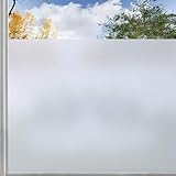 rabbitgoo Pellicola per Vetri Finestre 90x200cm con Griglia, Pellicola Finestre Privacy Senza Colla Autoadesiva, Anti-UV, Pellicole Vetri Opaca Smerigliata per Bagno Camera da Letto Sala di Riunione